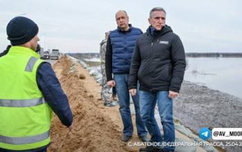 В районе села Абатского уровень воды в реке Ишим побил исторический рекорд