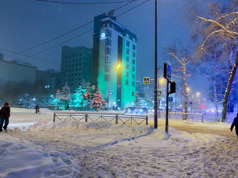 Тюмень в декабре