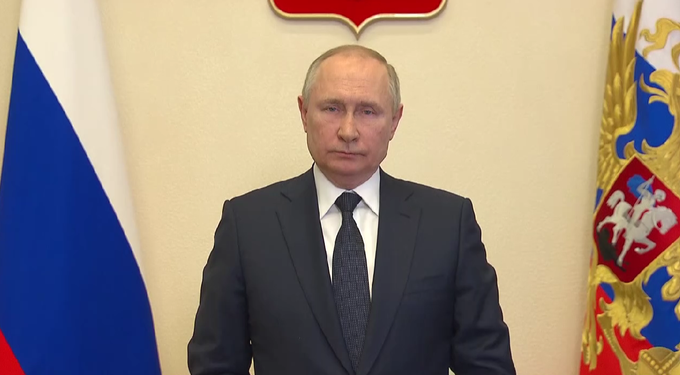 Скриншот обращения Владимира Путина, источник: kremlin.ru