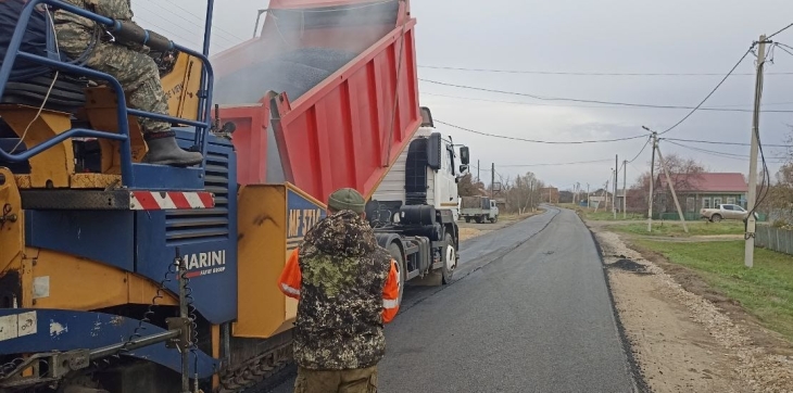 Ремонт дороги в Юргинском районе выполняют по нацпроекту