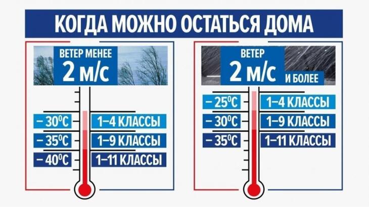 Занятия в тюменских школах 24 января не отменяются