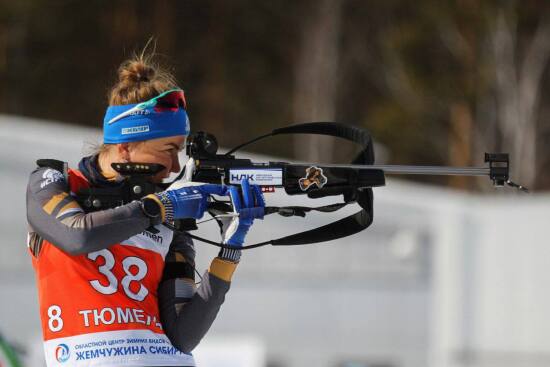 Тюменская биатлонистка Виктория Сливко выиграла золото на Спартакиаде в Златоусте