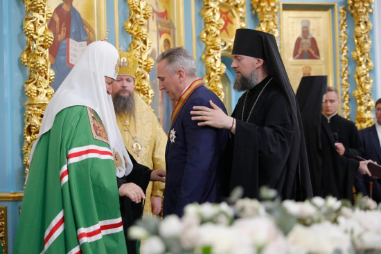 Александр Моор поблагодарил Патриарха Московского и всея Руси Кирилла за визит в Тюменскую область