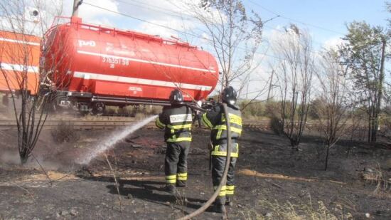 В состав пожарного поезда станции Демьянка включен новый модульный вагон