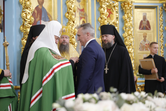 Патриарх Московский и всея Руси Кирилл поблагодарил Александра Моора за гостеприимство