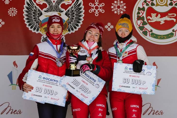 Тюменская спортсменка Екатерина Смирнова выиграла лыжную гонку Кубка России в Хакасии