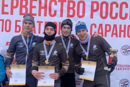 Тюменские биатлонисты одержали победу в юниорской эстафете на первенстве России
