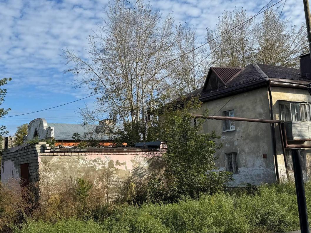 Фото домов в районе элеватора из телеграм-канала Георгия Муратова