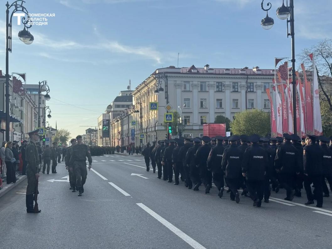 В Тюмени прошла репетиция Парада Победы