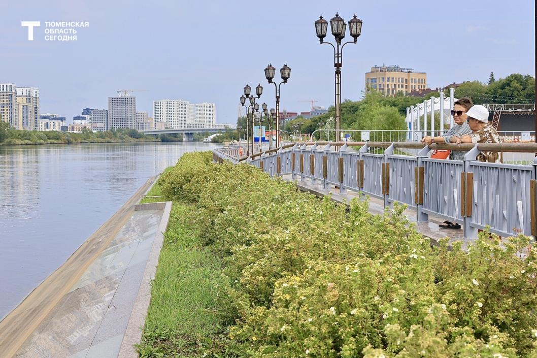 Уровень воды Туры в Тюмени за сутки опустился на 10 см
