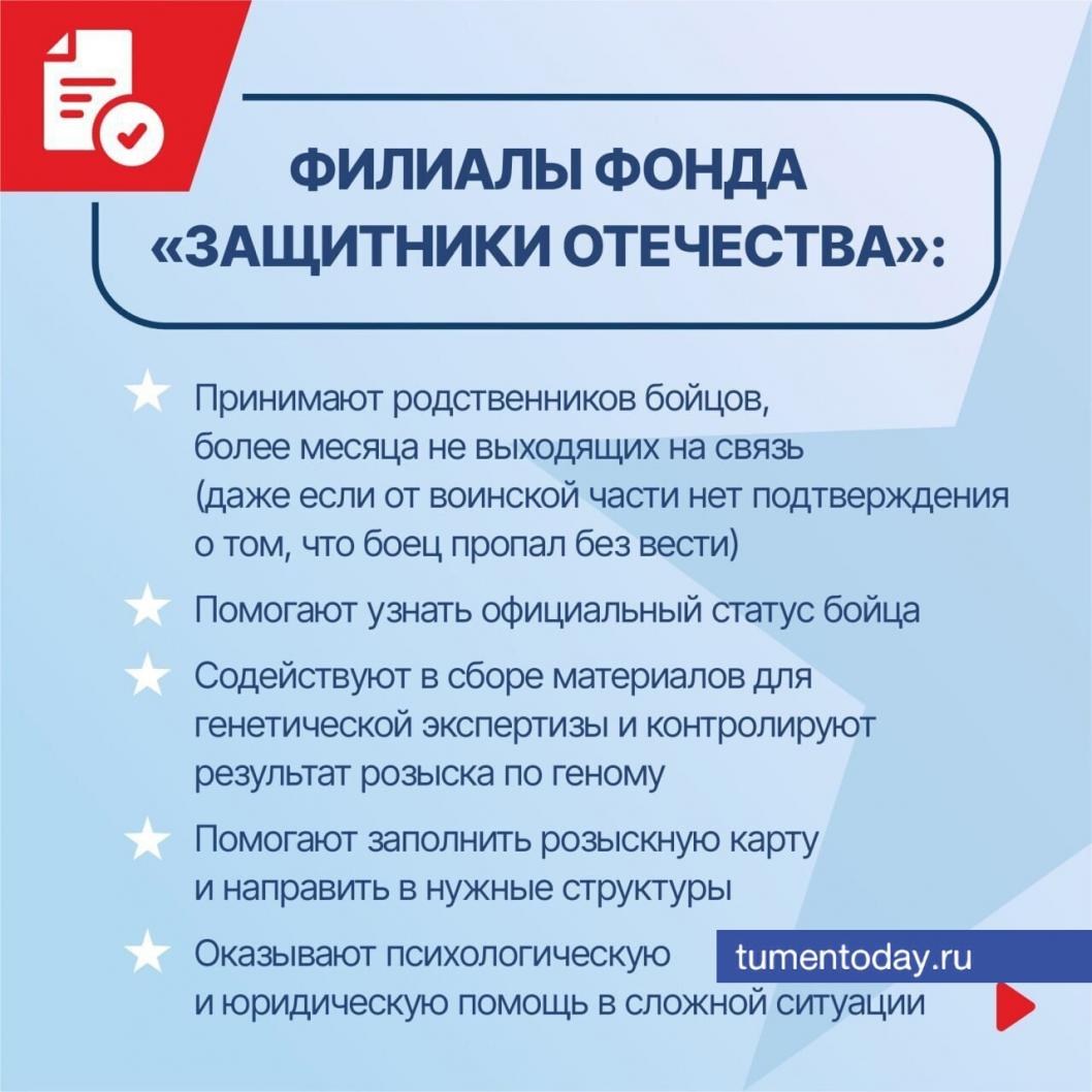 Фото филиала Фонда «Защитники Отечества» по Тюменской области