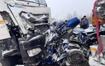 На трассе Тюмень – Ханты-Мансийск перекрыто движение из-за смертельного ДТП