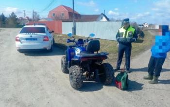 Инспекторы ДПС задержали подростка на квадроцикле под Тюменью