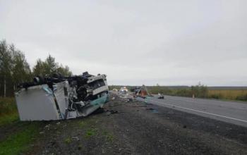 Водитель погиб на трассе в ДТП на трассе Тюмень – Ханты-Мансийск