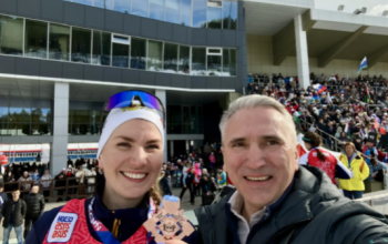 Виктория Сливко стала третьей в масс-старте на чемпионате России по биатлону