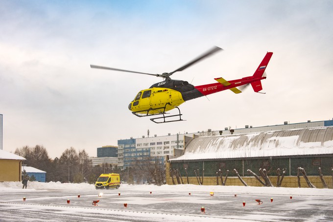 В тюменской больнице появилась вертолетная площадка