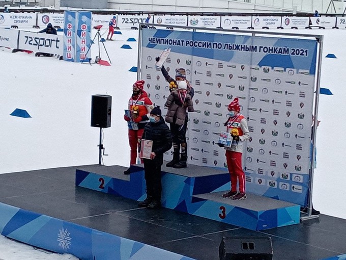 Тюменская лыжница Татьяна Сорина взяла золотую медаль на чемпионате России