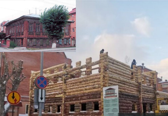 В Тюмени в ходе реставрации по бревнышку перебирают дом зодчего