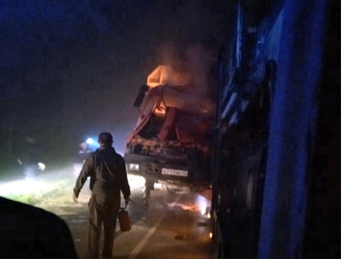 На трассе Курган - Тюмень перекрывали движение из-за массовой аварии
