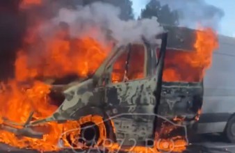 Новость Тюмени: На трассе Тюмень – Ханты-Мансийск в Уватском районе сгорел микроавтобус