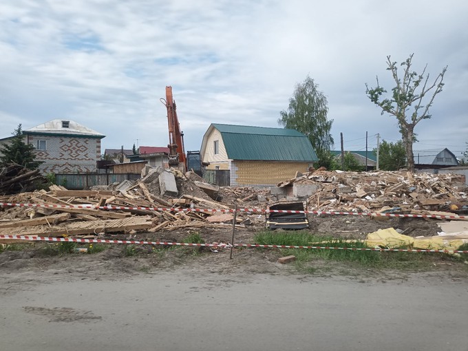 В Боровском начали сносить дома для реконструкции магистрали