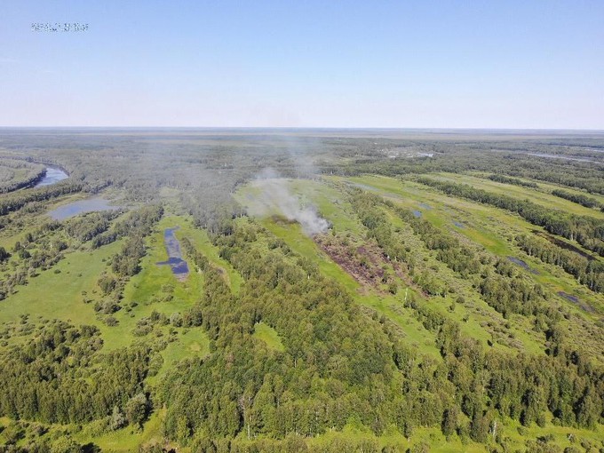 Лесной пожар в Уватском районе начался из-за грозы