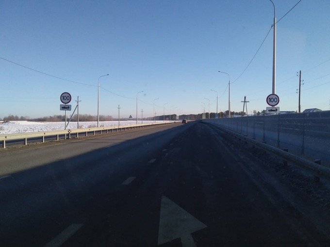 По участку трассы Тюмень – Ханты-Мансийск разрешили ехать со скоростью 100 километров в час