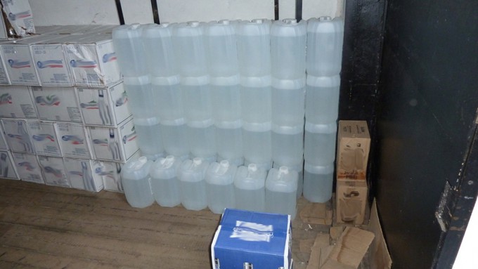 У жителя Ишима изъяли три тысячи бутылок контрафакта